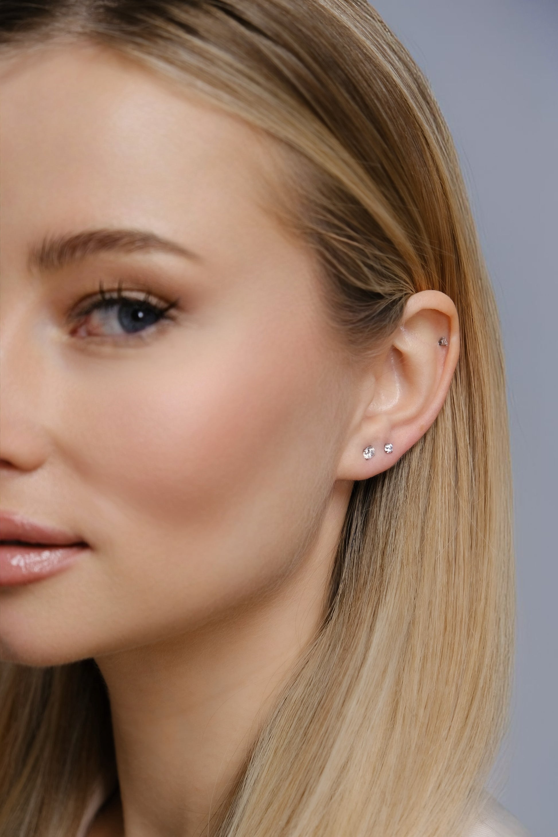 IVY Flat Back Earrings with Insertion Tool — All 3 Bar Sizes Included