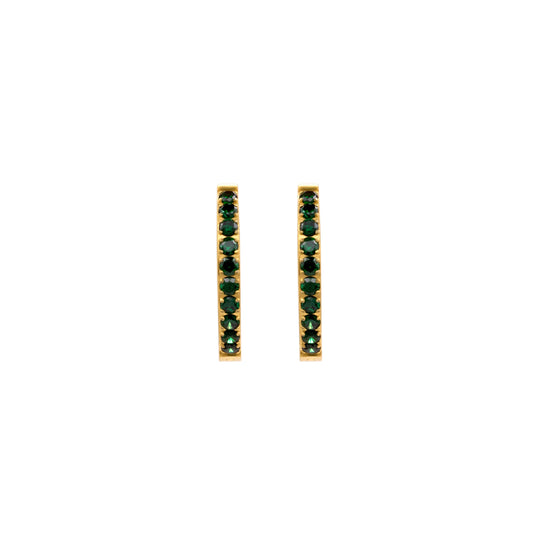 Hypoallergenic gold titanium hoops for sensitive ears